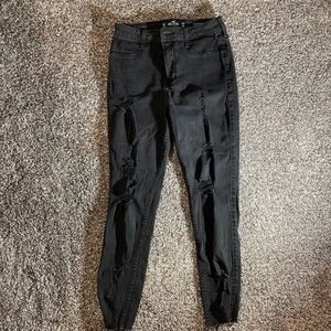 Hollister jeans, size 5, black